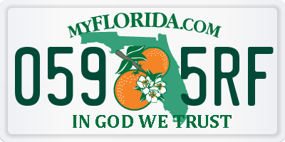 FL license plate 0595RF