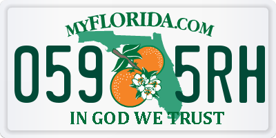 FL license plate 0595RH