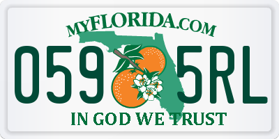 FL license plate 0595RL
