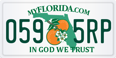 FL license plate 0595RP
