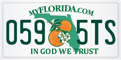 FL license plate 0595TS