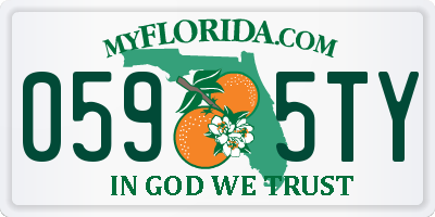 FL license plate 0595TY