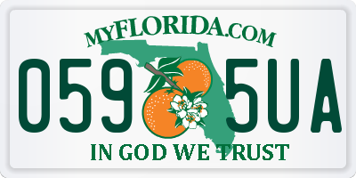 FL license plate 0595UA