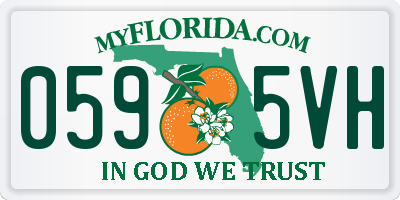 FL license plate 0595VH