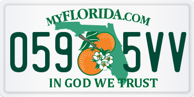 FL license plate 0595VV