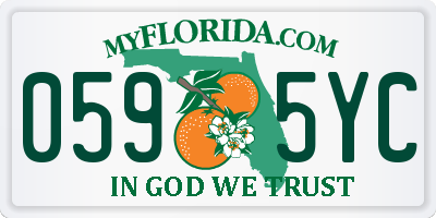 FL license plate 0595YC