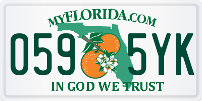 FL license plate 0595YK