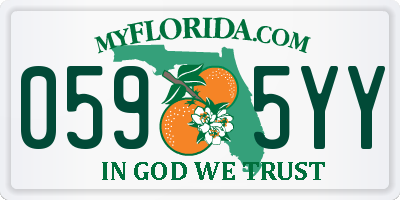 FL license plate 0595YY