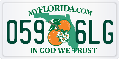 FL license plate 0596LG