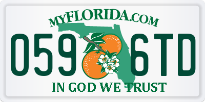 FL license plate 0596TD