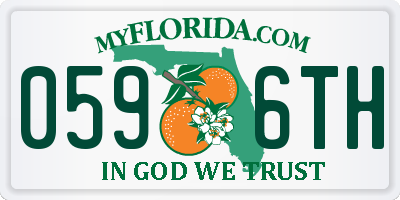 FL license plate 0596TH