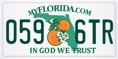 FL license plate 0596TR