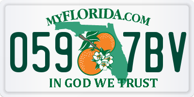 FL license plate 0597BV