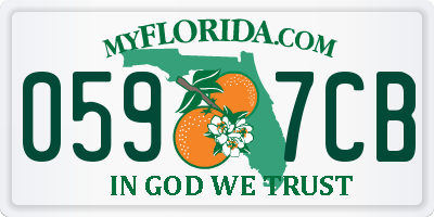 FL license plate 0597CB