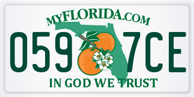 FL license plate 0597CE