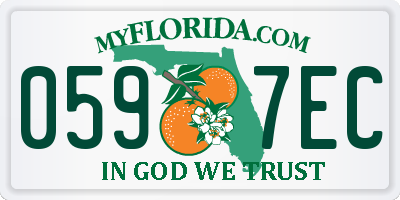FL license plate 0597EC
