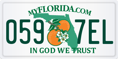 FL license plate 0597EL
