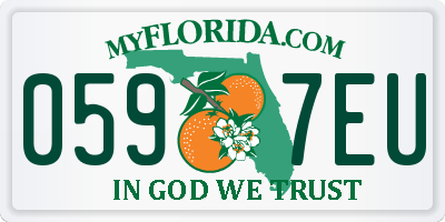 FL license plate 0597EU