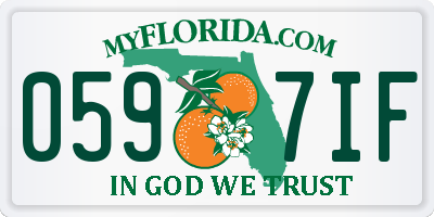 FL license plate 0597IF