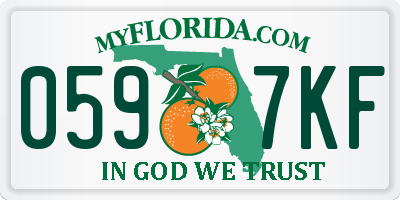 FL license plate 0597KF