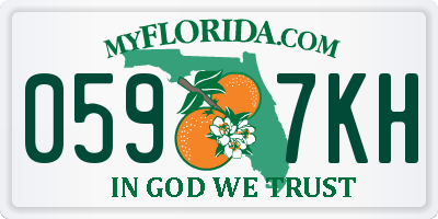 FL license plate 0597KH