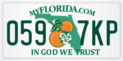 FL license plate 0597KP