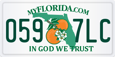 FL license plate 0597LC