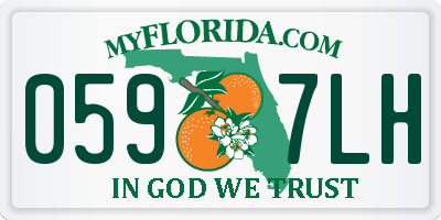 FL license plate 0597LH