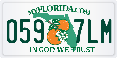 FL license plate 0597LM