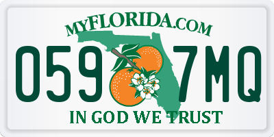 FL license plate 0597MQ