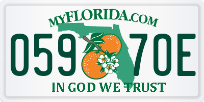FL license plate 0597OE