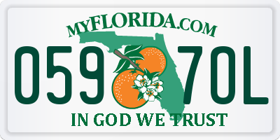 FL license plate 0597OL