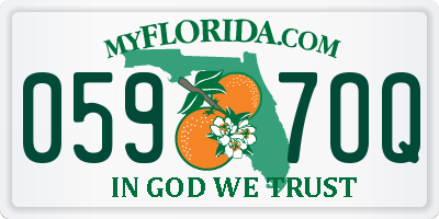 FL license plate 0597OQ