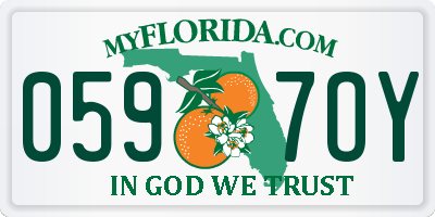 FL license plate 0597OY