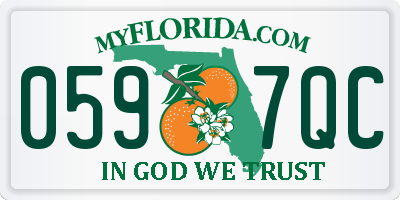 FL license plate 0597QC