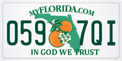 FL license plate 0597QI