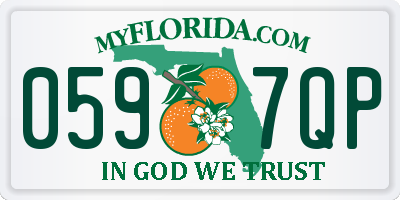 FL license plate 0597QP
