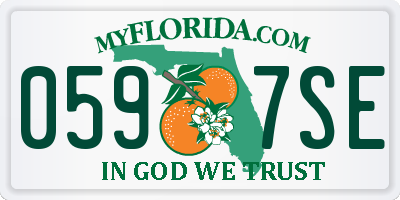 FL license plate 0597SE