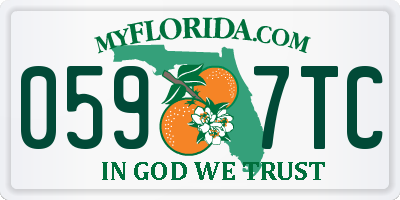 FL license plate 0597TC