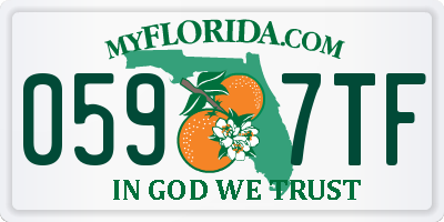 FL license plate 0597TF