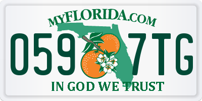 FL license plate 0597TG