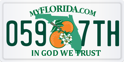 FL license plate 0597TH