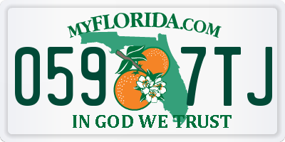 FL license plate 0597TJ