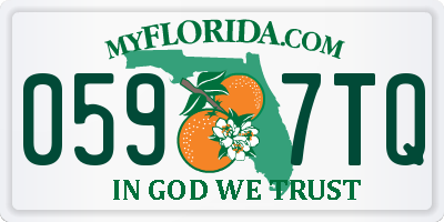 FL license plate 0597TQ