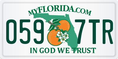FL license plate 0597TR