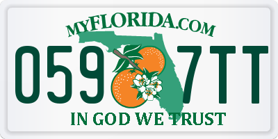 FL license plate 0597TT
