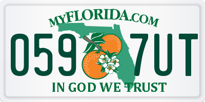 FL license plate 0597UT