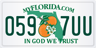 FL license plate 0597UU