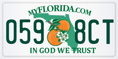 FL license plate 0598CT