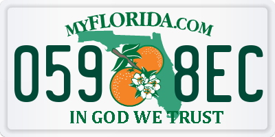 FL license plate 0598EC